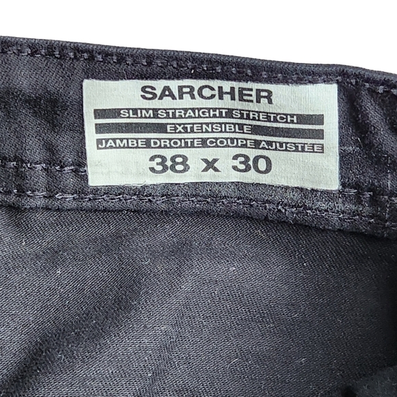 Buffalo David Bitton  Sarcher black slim straight stretch extensible pants - Picture 4 of 10